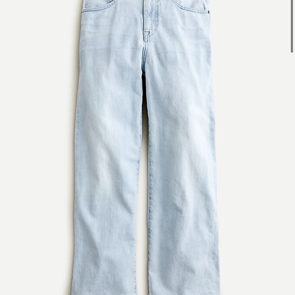 J Crew Slim Wide-Leg in Misty Surf Wash